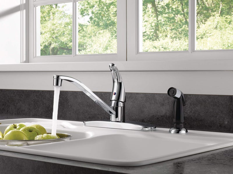 Peerless Single-Handle Kitchen Sink Faucet with Side Sprayer, Chrome P115LF - Image 2
